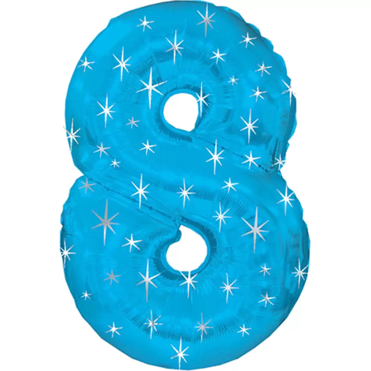 Цифра 8 Голубая