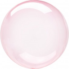 Шар  сфера прозрачный розовый