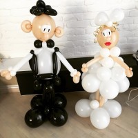 Фигура из шаров Жених и Невеста