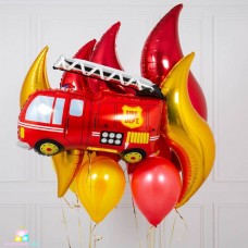Фольгированный шар Пожарная машина
