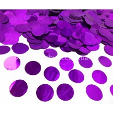 Шар с конфетти фиолетовые кружочки