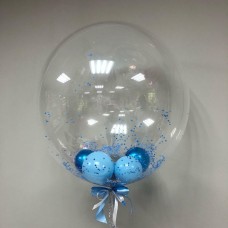 Бабл прозрий з кульками (Китай) 70 см