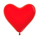 Шар сердце латексное красное 27 см